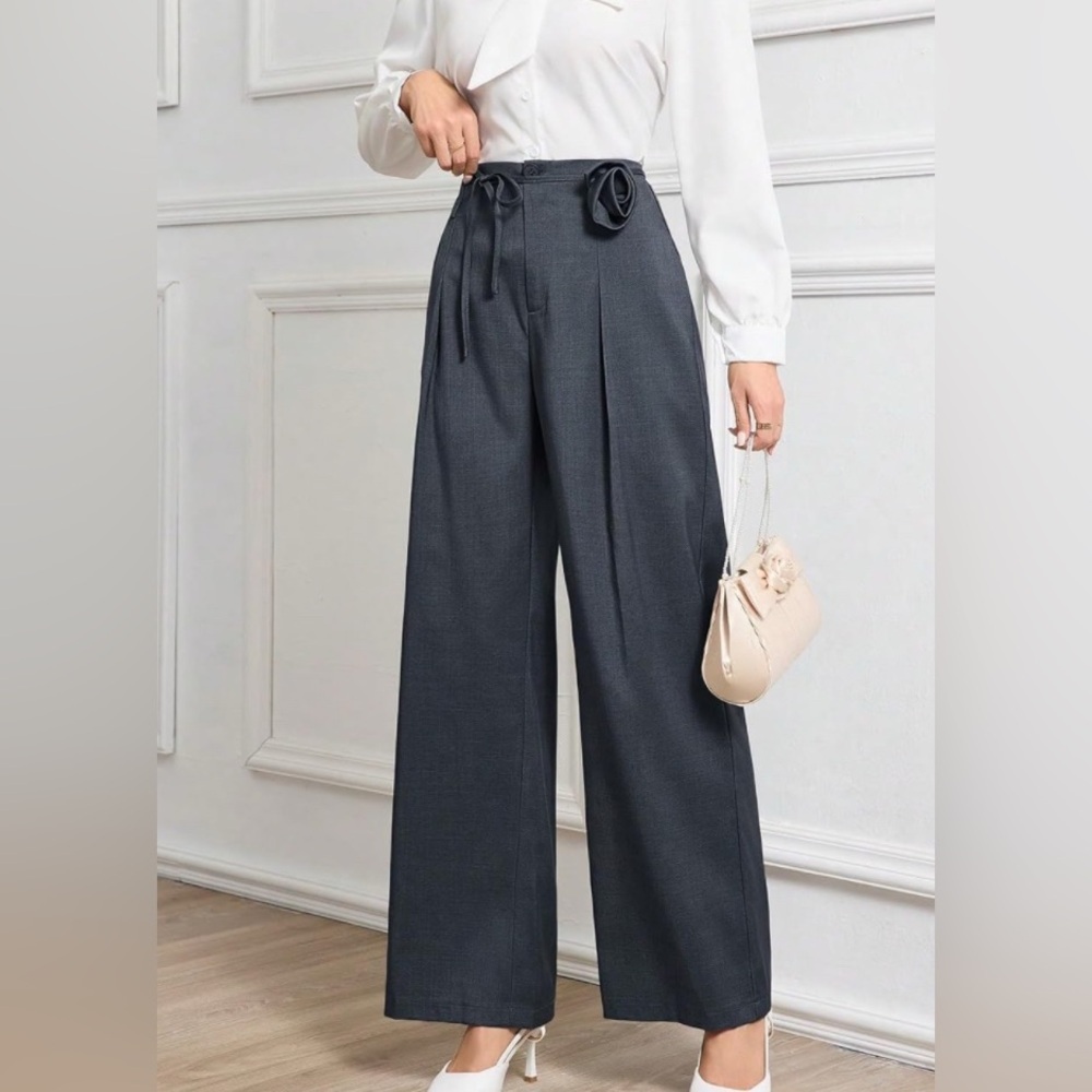 Wide Leg Long Pant for Women Straight Leg Pants - Picture 4 of 6